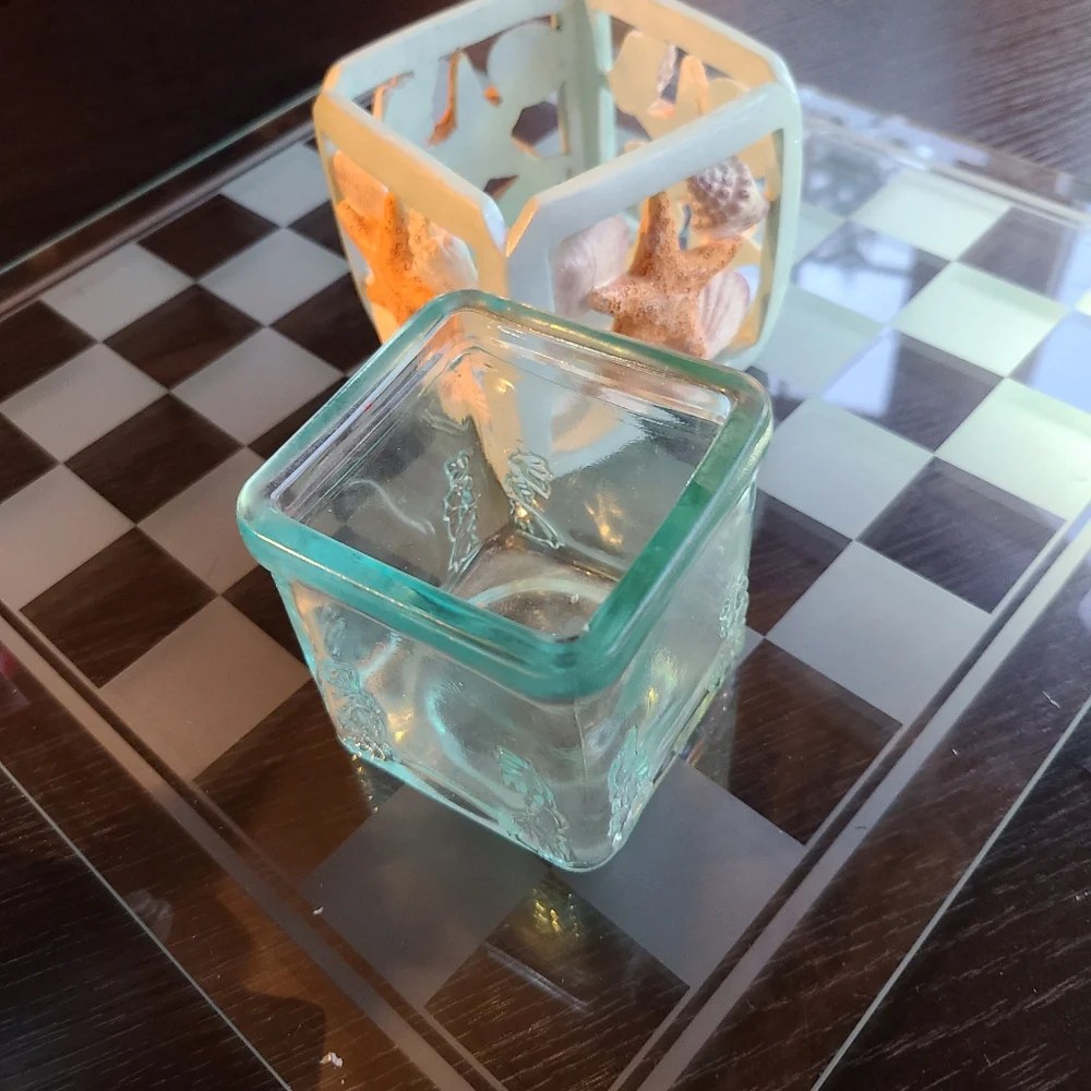 Votive Candle Holder seashell design